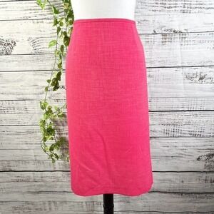 Evan Picone Skirt Plus size 18 Coral Textured Straight Knee Career Wedding Suit